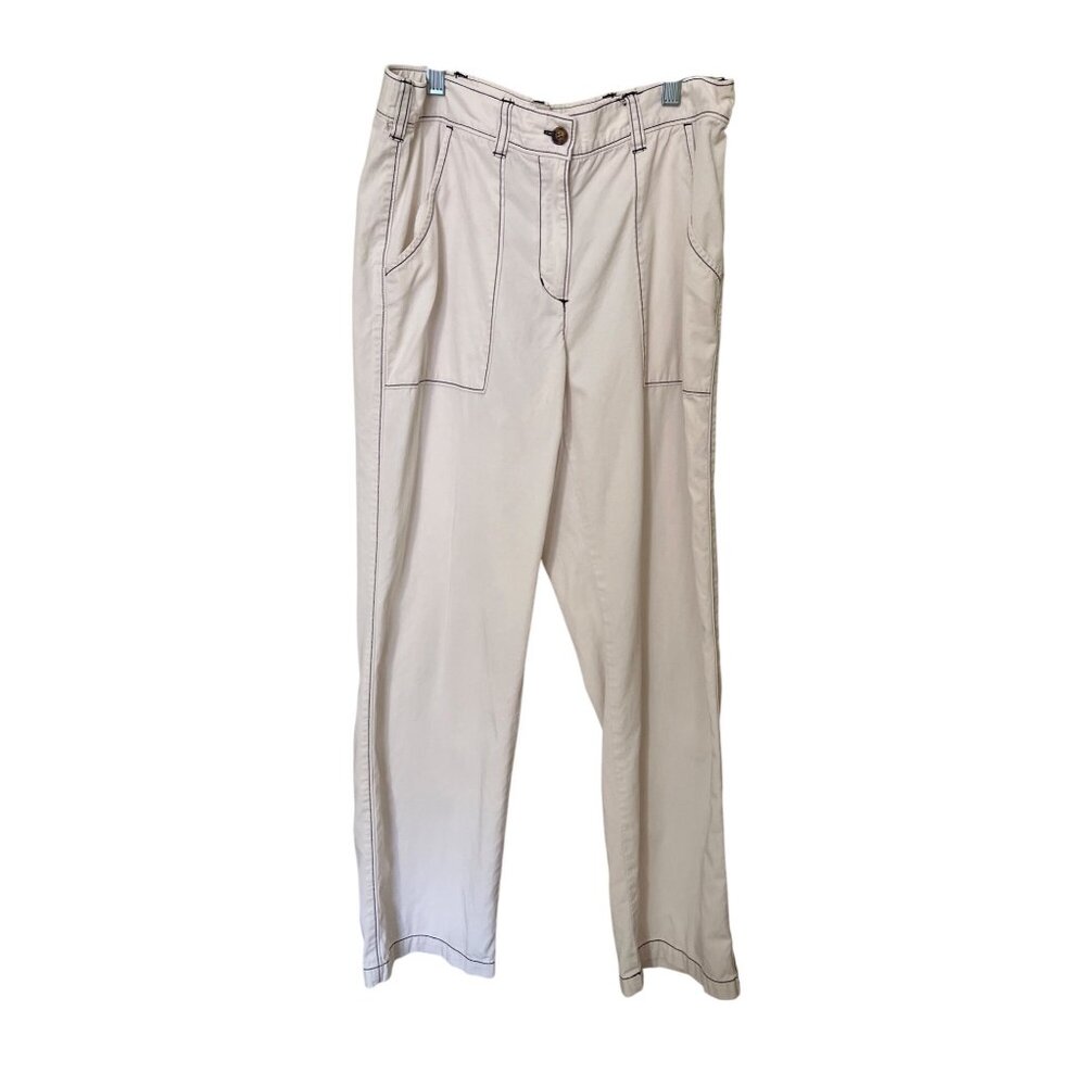 Orvis Womens Pants Size 10 Beige Casual‎ Tencel Cotton Blend